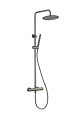 Dusjsett m/termostat Ø250 mm gunmetal